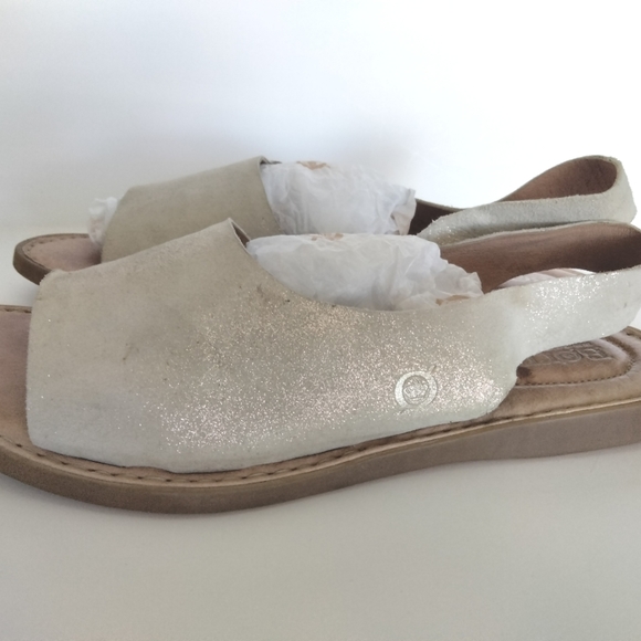 VGUC Born Leather suede Women Strap Sandal INLET Design - Picture 7 of 12